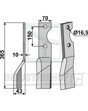 ALP-02L Ząb obrotowy, lewy ALP-02L.97