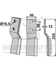 BAD-13R Ząb obrotowy, prawy BAD-13R.97