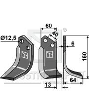 BAD-34R Nóż glebogryzarki, prawy BAD-34R.97