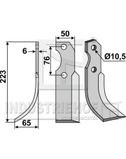 BAR-24L Nóż glebogryzarki, lewy BAR-24L.97