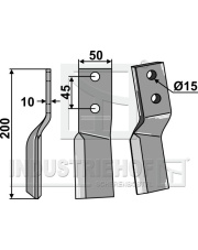 CEL-15L Ząb obrotowy, lewy CEL-15L.97