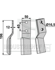 CEL-16L Ząb obrotowy, lewy CEL-16L.97