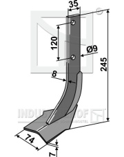 COM-10 Nóż glebogryzarki COM-10.97