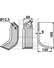 CRR-03R Nóż glebogryzarki, prawy CRR-03R.97