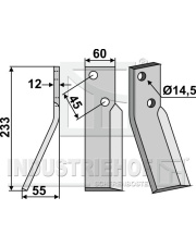 FAL-07L Ząb obrotowy, lewy FAL-07L.97