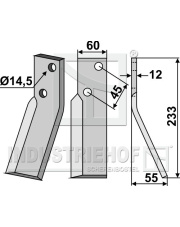 FAL-07R Ząb obrotowy, prawy FAL-07R.97