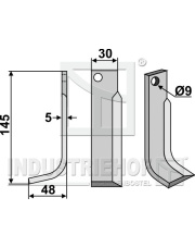 FMO-11L Nóż glebogryzarki, lewy FMO-11L.97