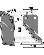 FRG-07R Ząb obrotowy prawy FRG-07R.97
