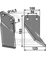 FRG-16R Ząb obrotowy prawy FRG-16R.97