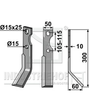 FRG-21R Nóż glebogryzarki, prawy FRG-21R.97