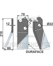 GMO-02L-DURA Ząb obrotowy DURAFACE, lewy GMO-02L-DURA.97