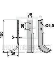 HOL-05L Nóż glebogryzarki, lewy HOL-05L.97