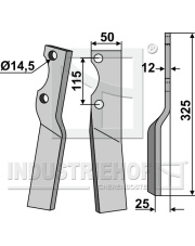 HOW-53R Ząb obrotowy, prawy HOW-53R.97