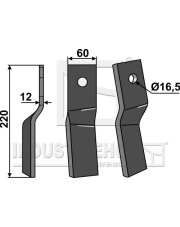 HOW-64R Ząb obrotowy, prawy HOW-64R.97