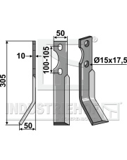 IND-484L Ząb obrotowy, lewy IND-484L.97