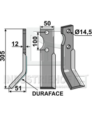 JON-02L-DURA Ząb obrotowy DURAFACE, lewy JON-02L-DURA.97