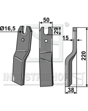KUH-113R Ząb obrotowy, prawy KUH-113R.97