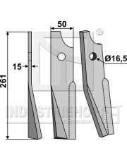 KUH-40L Ząb obrotowy, lewy KUH-40L.97