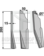 KUH-76L Ząb obrotowy, lewy KUH-76L.97