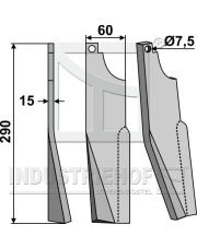 KUH-78L Ząb obrotowy, lewy KUH-78L.97