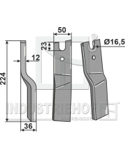 KUH-83L Ząb obrotowy, lewy KUH-83L.97