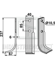 MAB-15L Nóż glebogryzarki, lewy MAB-15L.97