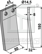 MAL-16 Ząb obrotowy MAL-16.97