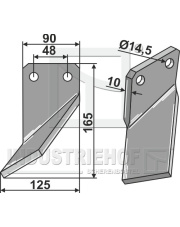 MSA-29L Nóż glebogryzarki, lewy MSA-29L.97