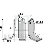 NIB-11L Nóż glebogryzarki, lewy NIB-11L.97