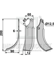 ORT-01L Nóż glebogryzarki, lewy ORT-01L.97