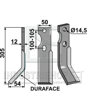 SIMO-01L-DURA Ząb obrotowy DURAFACE, lewy SIMO-01L-DURA.97