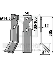 SIMO-01R Ząb obrotowy, prawy SIMO-01R.97