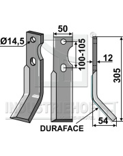 SIMO-01R-DURA Ząb obrotowy DURAFACE, prawy SIMO-01R-DURA.97