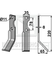 SIMO-04R Ząb obrotowy, prawy SIMO-04R.97