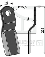 63-AGM-30 Bijak 235x60mm INDUSTRIEHOF 63-AGM-30.97
