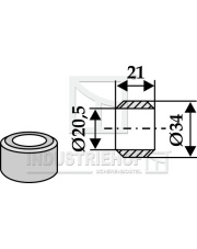 63-AGR-80 Podkładka O34x21xO20,5 63-AGR-80.97