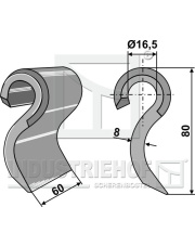 63-IND-235 Bijak 80x60mm INDUSTRIEHOF 63-IND-235.97