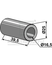 63-ZZZ-24 Tuleja O25 INDUSTRIEHOF 63-ZZZ-24.97