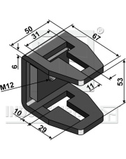 1.10.1064 Zaciskacz sprężynowy 64mm 1.10.1064.97