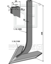 1.10.1096 Słupica z redlicą 160mm 1.10.1096.97