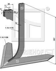 1.10.1174 Słupica z redlicą 600mm 1.10.1174.97