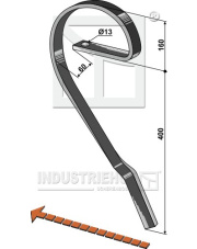 10.1094 Ząb sprężysty lewy 10.1094.97