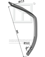 101.1251 Element dolny zęba, 50 x 16 101.1251.97