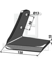 101.3003292 Lemiesz skrzydełkowy - lewy 101.3003292.97