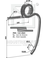 101.314871 Słupica skręcona lewa 101.314871.97