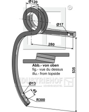 101.324581 Słupica skręcona prawa 101.324581.97