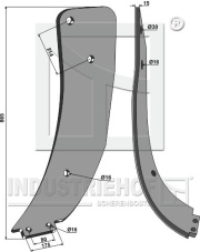 101.5054 Ząb głębosza - lewy 101.5054.97
