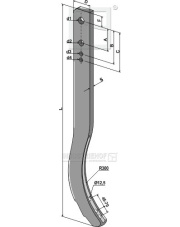 101.6091LL Słupica kultywatora ciężkiego - 900 mm 101.6091LL.97