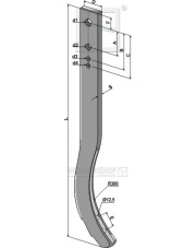 101.7022LL Słupica kultywatora ciężkiego - 880 mm 101.7022LL.97
