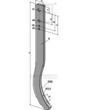 101.7722LL Słupica kultywatora ciężkiego - 875 mm 101.7722LL.97